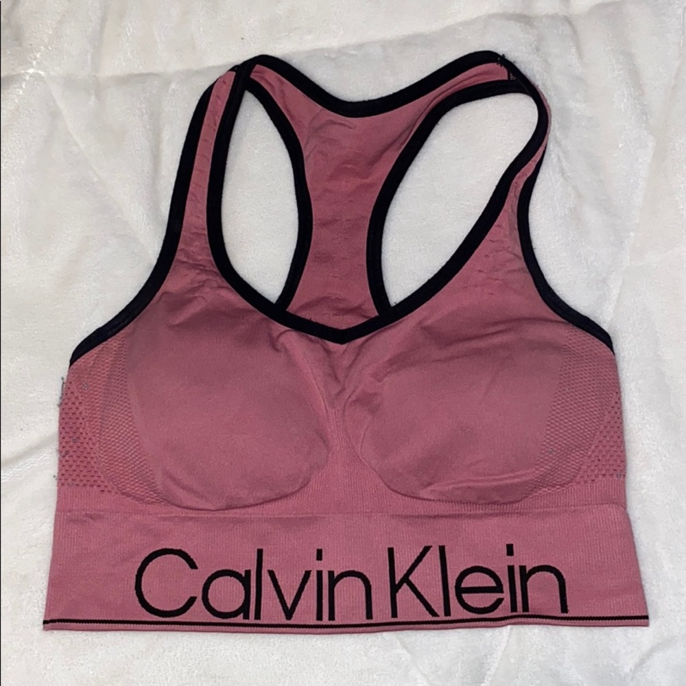 Calvin Klein pink sports bra